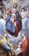 El Greco, Madonna and child, and  Sta Martina and Sta Agnes